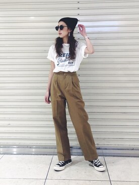 福本 茉以さん（レディース・160cm）の春コーディネート