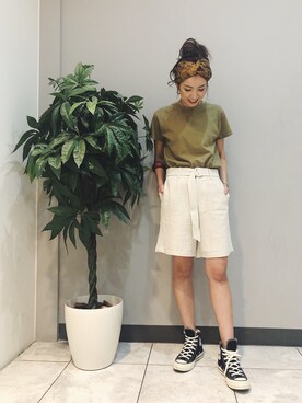 福本 茉以さん(レディース・160cm)の春コーディネート