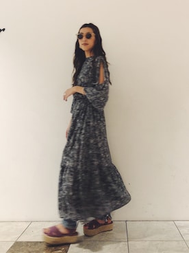 福本 茉以さん（レディース・160cm）の夏コーディネート