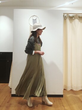 福本 茉以さん(レディース・160cm)の冬コーディネート