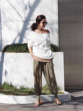 福本 茉以さん(レディース・160cm)の冬コーディネート