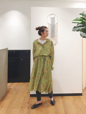 福本 茉以さん(レディース・160cm)の春コーディネート