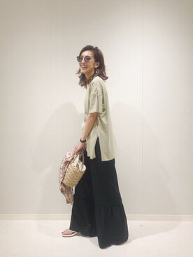 福本 茉以さん（レディース・160cm）の夏コーディネート