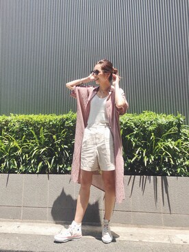 福本 茉以さん(レディース・160cm)の夏コーディネート