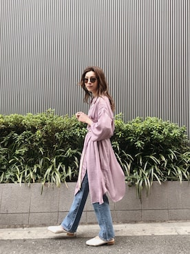 福本 茉以さん（レディース・160cm）の夏コーディネート