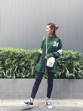 福本 茉以さん（レディース・160cm）の夏コーディネート