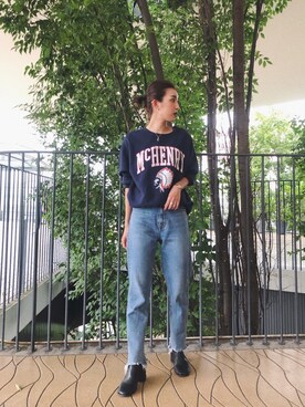 福本 茉以さん（レディース・160cm）の秋コーディネート