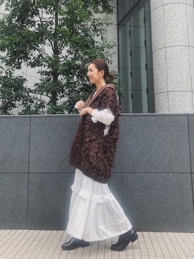 福本 茉以さん（レディース・160cm）の秋コーディネート