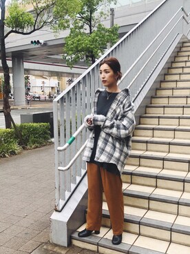 福本 茉以さん(レディース・160cm)の秋コーディネート