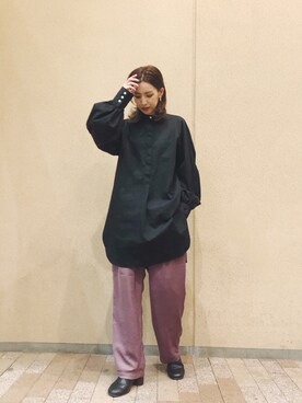 福本 茉以さん（レディース・160cm）の秋コーディネート