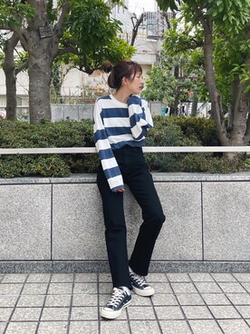 福本 茉以さん(レディース・160cm)の冬コーディネート