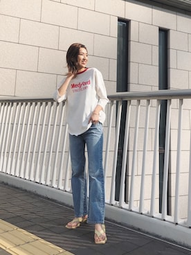 福本 茉以さん(レディース・160cm)の春コーディネート