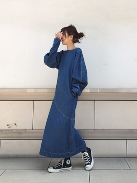 福本 茉以さん(レディース・160cm)の春コーディネート