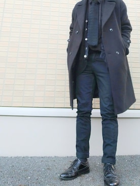 「cheap monday」｜「アイテム（ジャケット/アウター）」を使った、もじゃおさん（メンズ・179cm）の冬コーディネート
