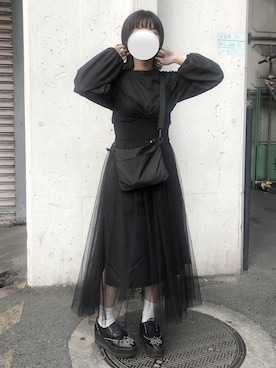「アイテム（ワンピース/ドレス）」を使った、あかしさん（レディース・158cm・10代）の秋コーディネート