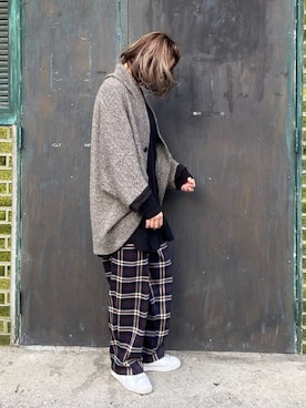 「coca（coca）（コカ）のアイテム（チュニック）」を使った、MaKiさん（レディース・160cm）の春コーディネート