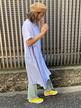 「archives e'pice（アルシーヴエピス）のアイテム」を使った、MaKiさん（レディース・160cm）の春コーディネート