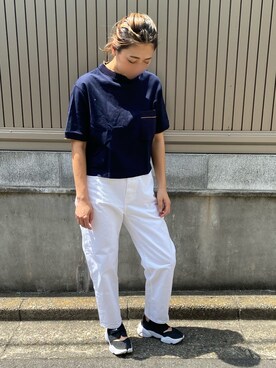 「Harriss（ハリス）のアイテム」を使った、MaKiさん（レディース・160cm）の春コーディネート