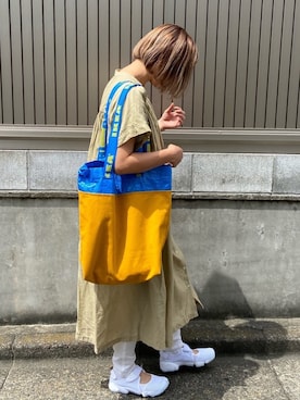 「ふんわり」｜「アイテム（ワンピース/ドレス）」を使った、MaKiさん（レディース・160cm）の夏コーディネート