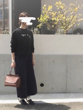 「Another Edition（アナザーエディション）のアイテム（シューズ）」を使った、塩ぱんさん（レディース・163cm）の春コーディネート