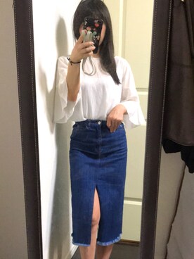 「fig（フィグ）のアイテム」を使った、しゅあんさん（レディース・155cm）の春コーディネート