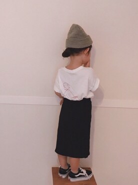 YuAさんの「カットラップスカート」を使ったコーディネート