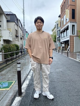 「ABU GARCIA（アブ・ガルシア）のアイテム（パンツ）」を使った、abe太さん（メンズ・169cm）の夏コーディネート