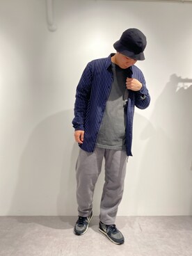 「MANASTASH（マナスタッシュ）のアイテム（スウェットパンツ）」を使った、abe太さん（メンズ・169cm）の冬コーディネート