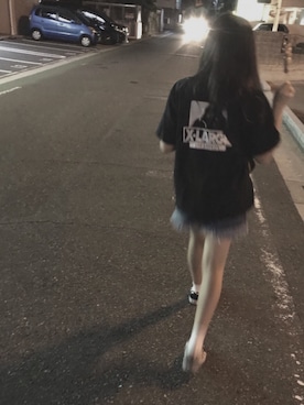 「XLARGE（エクストララージ）のアイテム（その他アウター）」を使った、ミサキさん（レディース・152cm）の秋コーディネート