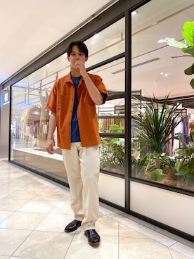 「semoh（セモー）のアイテム」を使った、カネミツさん（メンズ・181cm）の春コーディネート