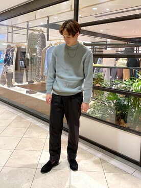 「SCOSHA（スコーシャ）のアイテム」を使った、カネミツさん（メンズ・181cm）の冬コーディネート
