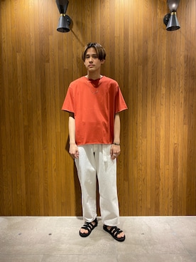 「SCOSHA（スコーシャ）のアイテム」を使った、カネミツさん（メンズ・181cm）の春コーディネート