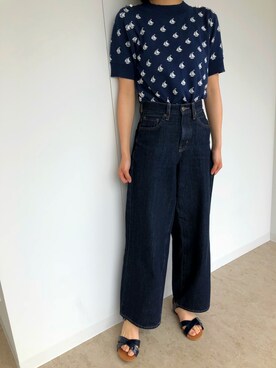 「ブルー×ブラック」｜「アイテム（その他）」を使った、ᴍɪᴋᴜさん（レディース・163cm）の夏コーディネート
