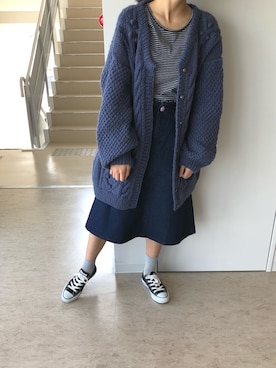「blue」｜「アイテム（その他）」を使った、ᴍɪᴋᴜさん（レディース・162cm）の秋コーディネート