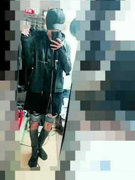 「MISBHV（ミスビヘイブ）のアイテム（パーカー）」を使った、@RYOさん（メンズ・174cm）の冬コーディネート
