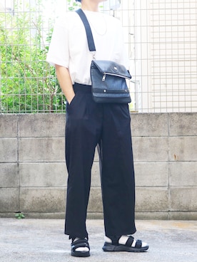 「BROWNY（ブラウニー）のアイテム（パンツ）」を使った、シゲさん（メンズ・169cm）の春コーディネート