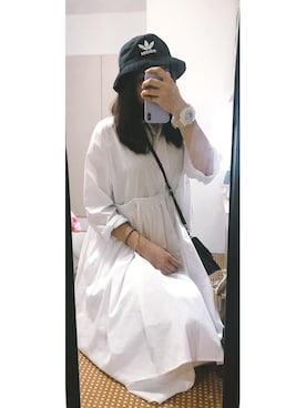 「日系极简」｜「アイテム（腕時計）」を使った、niannianさん（レディース・172cm）の夏コーディネート