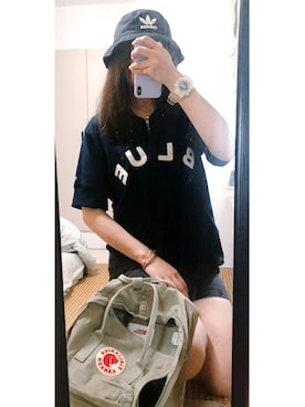 niannianさんの「オリジナルス バケット ハット[BUCKET HAT AC] アディダスオリジナルス」を使ったコーディネート