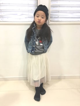 「冬休み」｜「アイテム（ジャケット/アウター）」を使った、akokoさん（キッズ・100cm）の冬コーディネート