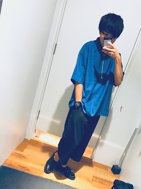 「ガウチョパンツ」｜しゅうたろうさん（メンズ・163cm・10代）の夏コーディネート