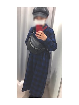 「KANGOL（カンゴール）のアイテム（ワンピース/ドレス）」を使った、himawarisansan0630さん（レディース・157cm）の夏コーディネート