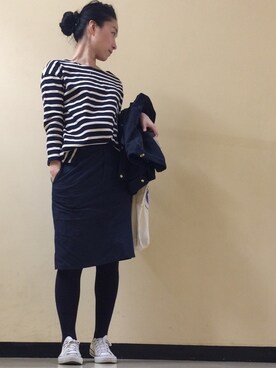 nanaさん（レディース・158cm）の春コーディネート