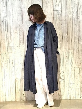 「JOURNAL STANDARD LUXE（ジャーナルスタンダード　ラックス）のアイテム（ワンピース/ドレス）」を使った、journal standard luxe 表参道店スタッフさん（レディース・160cm）の春コーディネート