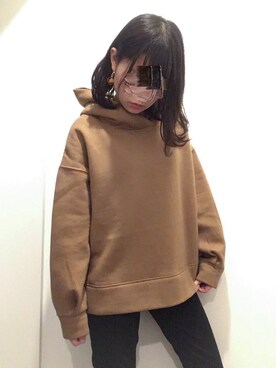 「アイテム（イヤリング）」を使った、Sanaさん（レディース・153cm・20代）の冬コーディネート