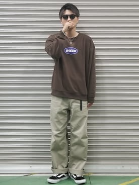 「Lui's（ルイス）のナローベルト（ベルト）」を使った、jinさん（メンズ・176cm）の秋コーディネート