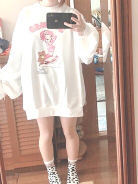 「WC（ダブル シー）のアイテム（スウェット）」を使った、ayakaさん（レディース・142cm）の秋コーディネート