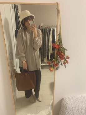 「ヤングアンドオルセン」｜「アイテム（パンツ）」を使った、センさん（レディース・167cm）の秋コーディネート