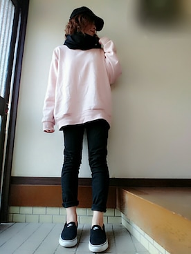 「リボンキャップ」｜「アイテム（その他）」を使った、＊心愛＊ココさん（レディース・160cm）の冬コーディネート