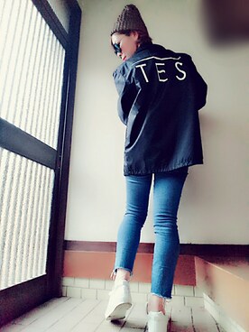 「TES（テス）のアイテム（ジャケット/アウター）」を使った、＊心愛＊ココさん（レディース・160cm）の秋コーディネート