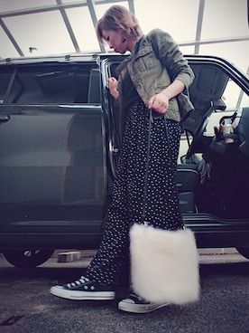 「アイテム（ラッピングキット、レッド系）」を使った、＊心愛＊ココさん（レディース・160cm）の秋コーディネート